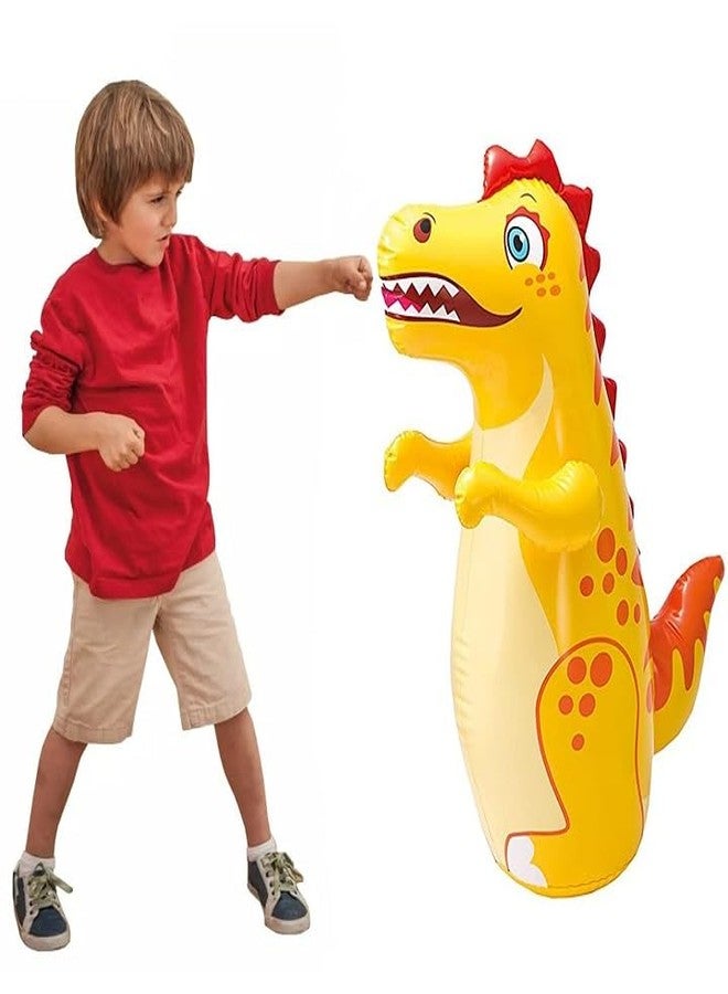 NELSTRAB:- Dianosuar Hit Me Inflatable Toy for Water Filled Base BOP for Toddlers PVC Punching Bag for Kids(Multi Color)(1 PIS) - Image 3
